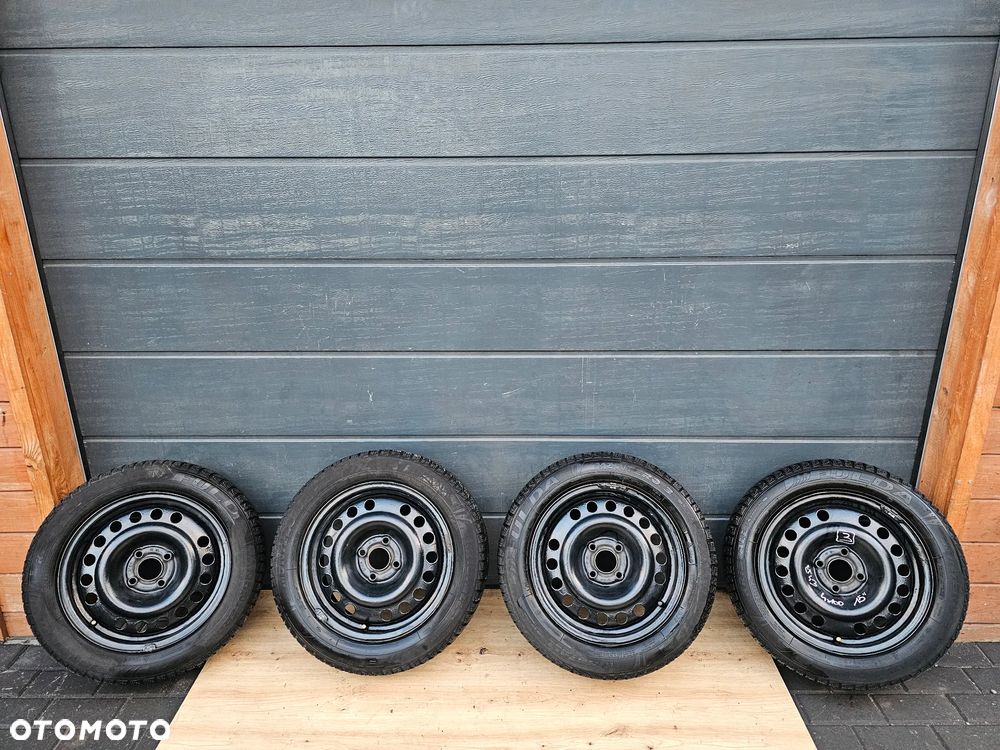 KOŁA FELGI STALOWE OPONY ZIMOWE 14 CALI OPEL ASTRA G H MERIVA A CORSA C D 4X100 185/70/14 ET39 - 1