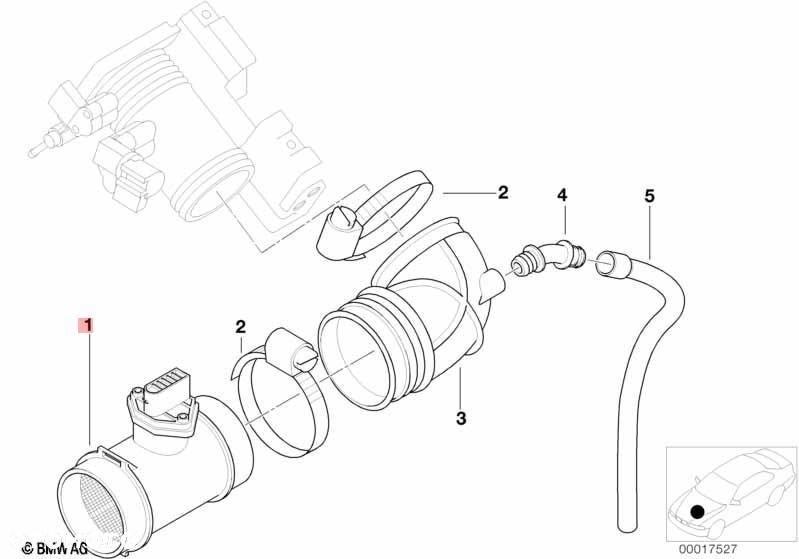 PRZEPŁYWOMIERZ BMW E46 1.8 1433565 0280217124 - 2