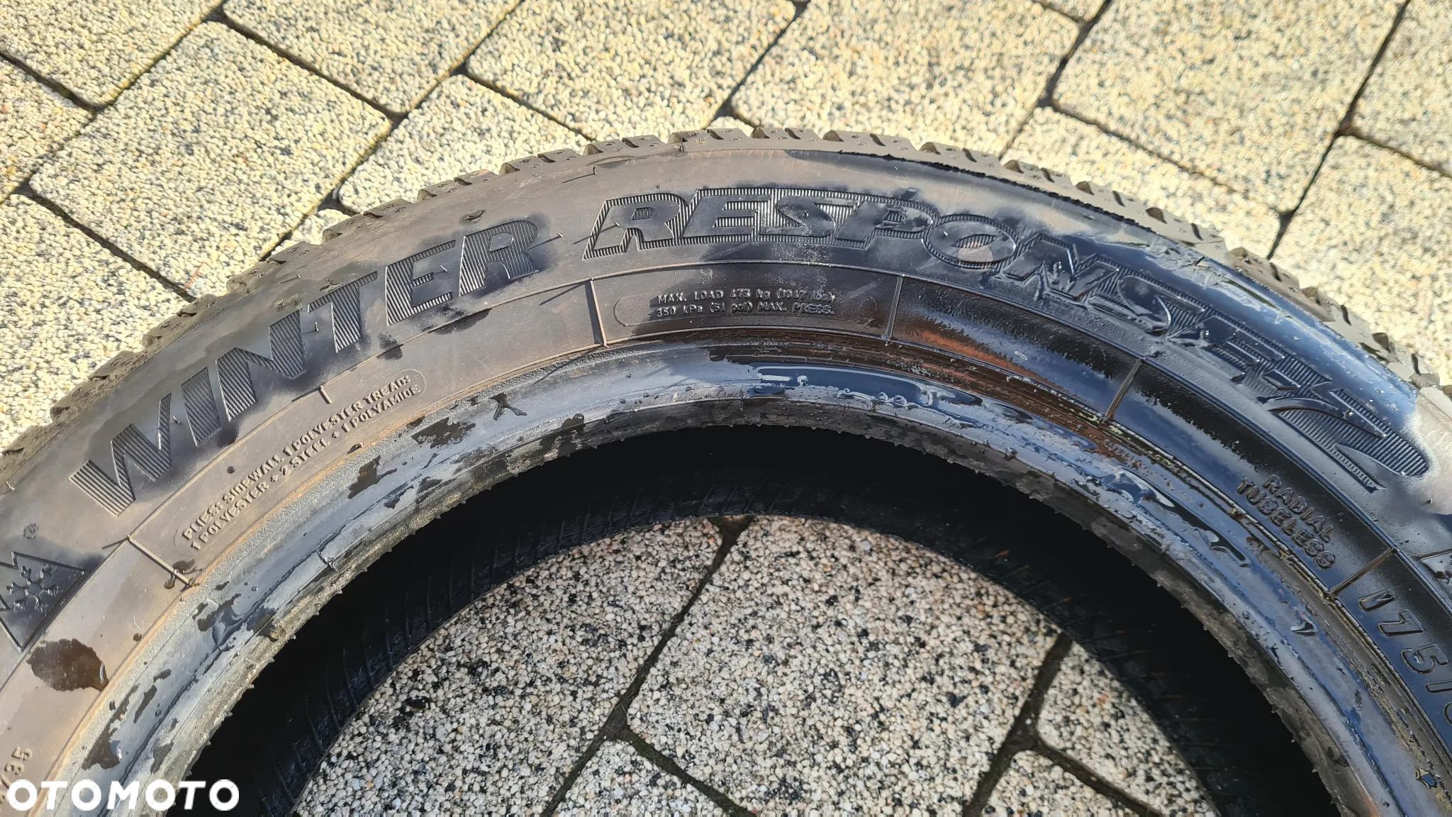 1 Sztuka Opona Zimowa 175/65R14 82T Dunlop Winterresponse 2 - 9