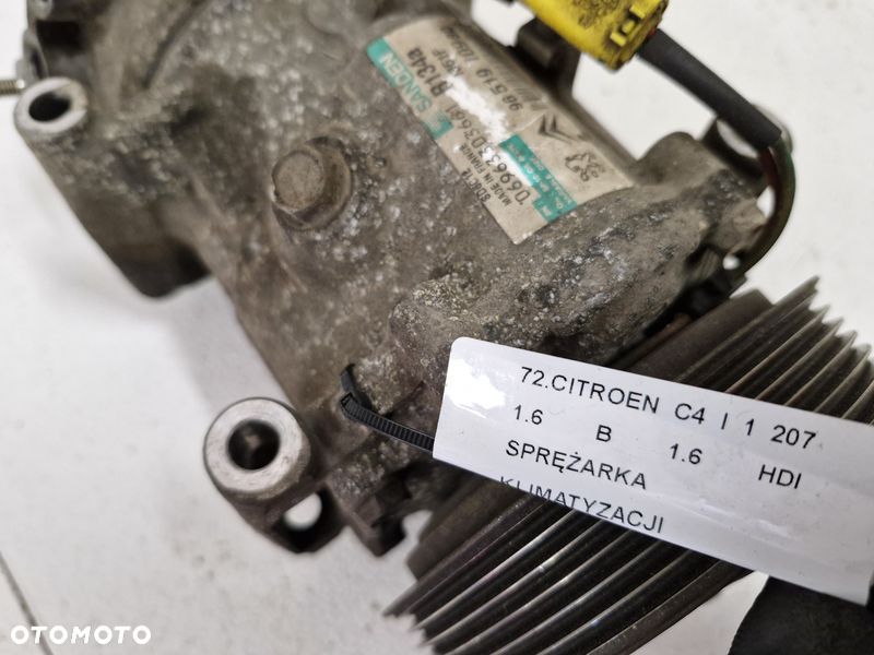 citroen c4 1 i 1.6 b 1.6 hdi kompresor sprężarka klimatyzacji klimy 9651910980 - 6