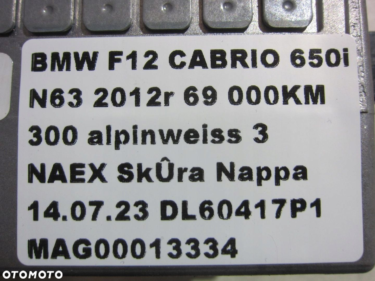 BMW F06 F07 F11 F12 WZMACNIACZ HIFI 65129261703 - 6