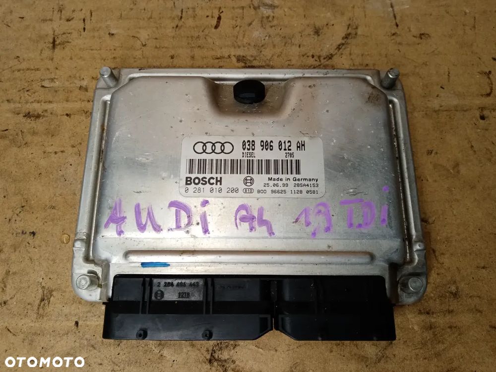 Komputer sterownik silnika Audi A4 B5 1.9 TDI 038906012AH 0281010200 - 1