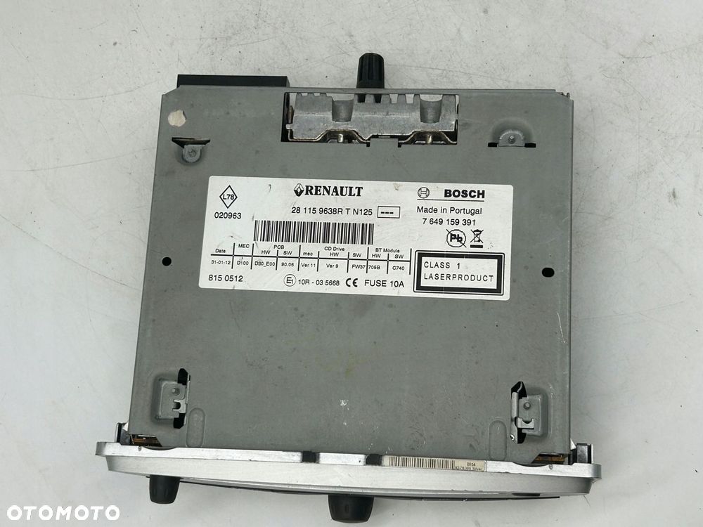 radioodtwarzacz stacja multimedialna renault megane iii 281159638r - 2