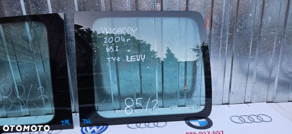 VW CADDY III 3 2K 2004- LIFE OSOBOWA Szyba karoseryjna tył lewy prawy Szyba tylna błotnika tył prawa lewa - 6