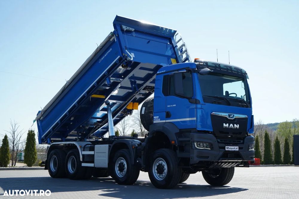 MAN TGS 41.480 / 8x6 / BASCULANĂ SPATE / MANUAL / NOU NOU / KH-KIPPER / - 8