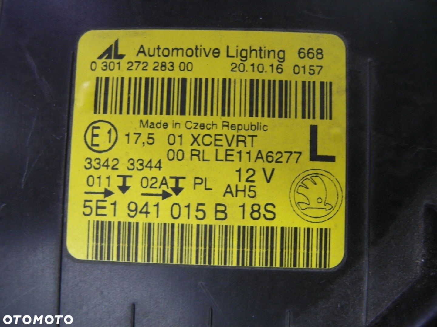SKODA OCTAVIA III 5E1 XENON SKRĘTNY BDB LAMPA PRZEDNIA LEWA - 5