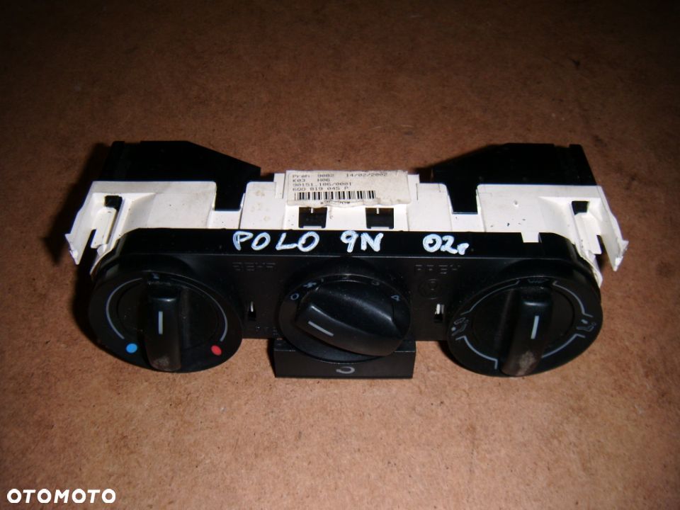 VW POLO 9N 02r panel sterowania nawiewem nr 6q0819045p - 1