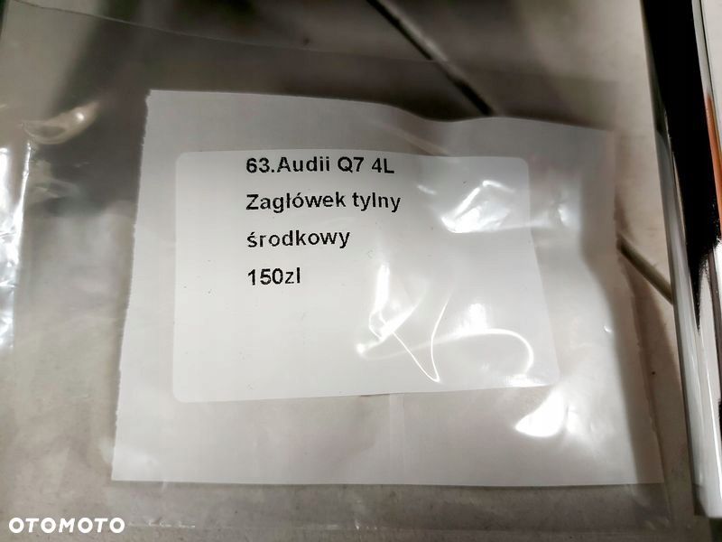 audi q7 4l zagłowek kanapy środkowy tył - 4