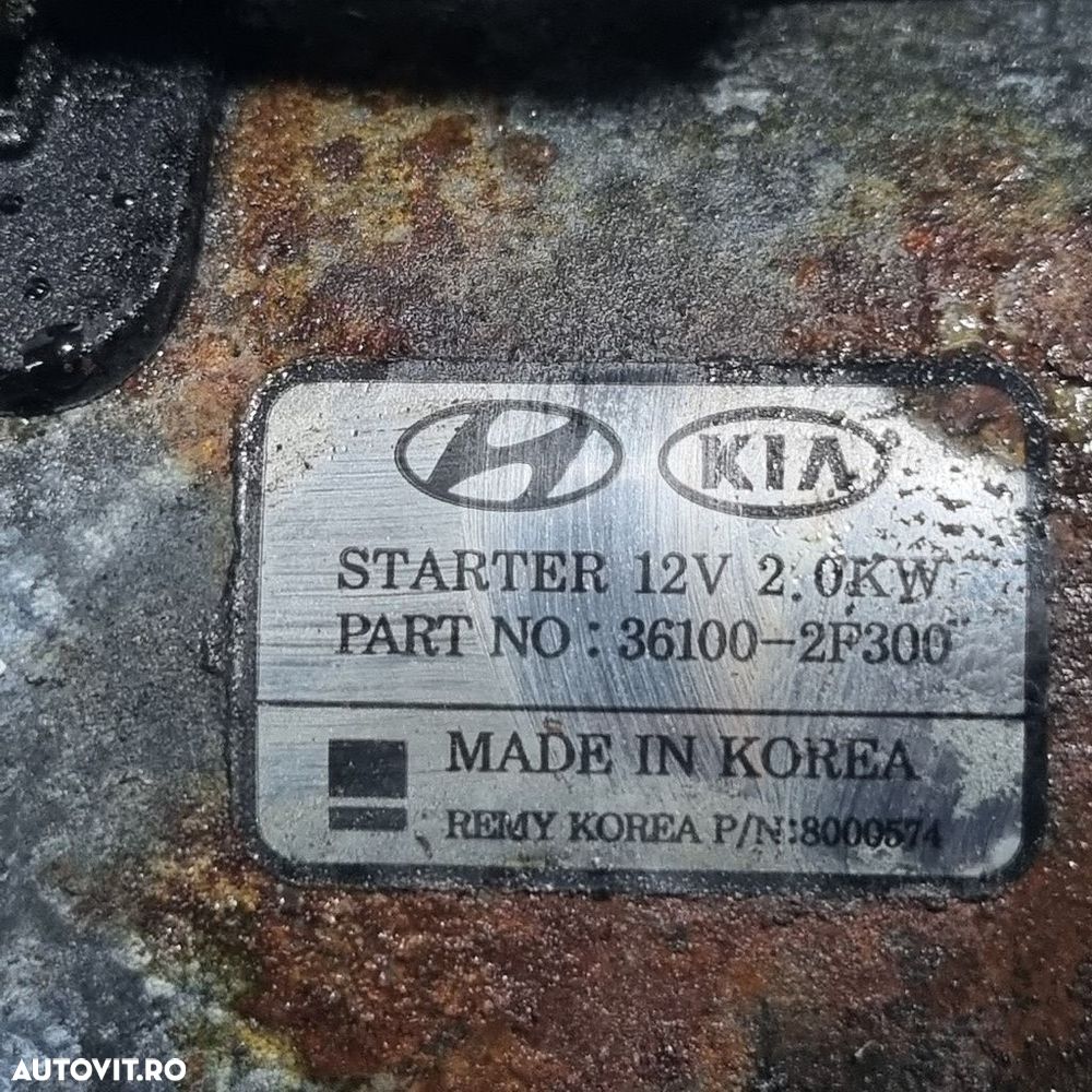 Electromotor Kia Sportage IV 2.0 Diesel 2016 - 2018 100kW 136CP 1995CC Manuala D4HA ... - 4
