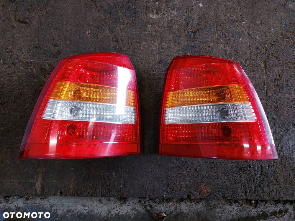 KOMPLETNY TYŁ OPEL ASTRA G KLAPA ZDERZAK LAMPY - 9