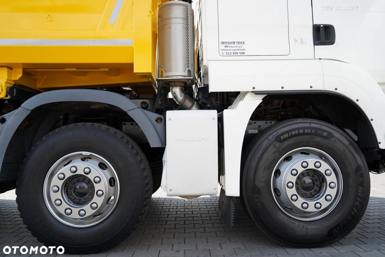 MAN TGS 41.460 / 8x8 / WYWROTKA / 2 STRONNA / BORDMATIC / HYDROBURTA / MEILLER KIPER /  / OPONY 100% / EURO 6 / 2017 R / SPROWADZONA - 24