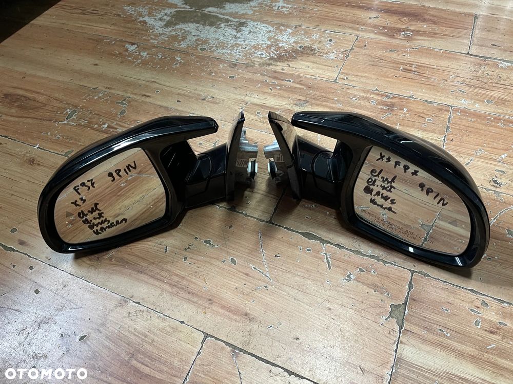 BMW X3 G01 F97 lusterko zewnętrzne prawe lewe 9 pin kamera asystent