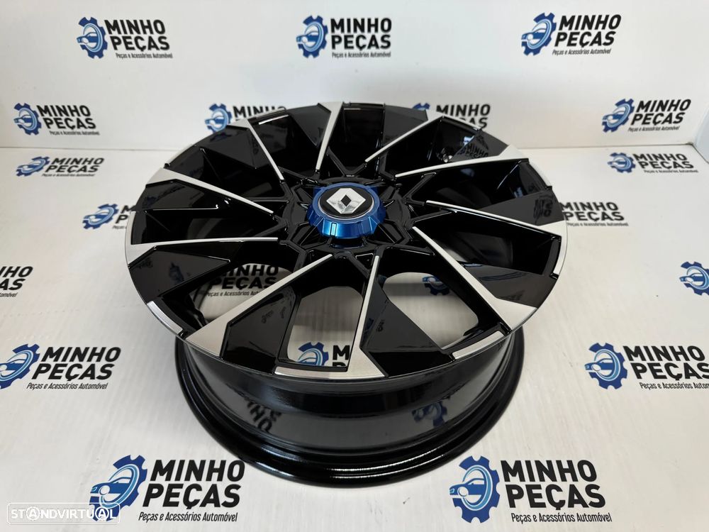 Jantes Look Renault Clio em 16 (4x100) Preto Polido - 7