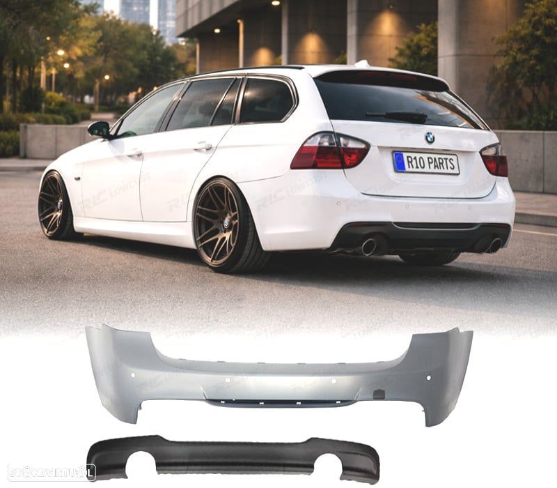 PARA-CHOQUES TRASEIRO BMW E91 TOURING 05-08 LOOK M 335i PDC - 1
