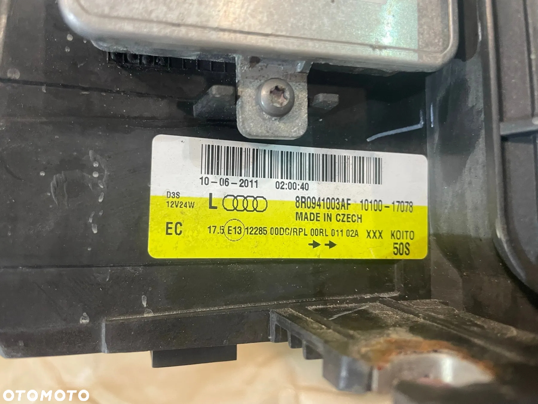 Audi Q5 8R reflektor lampy bi xenon nieskrętne lewy prawy kompletne - 9