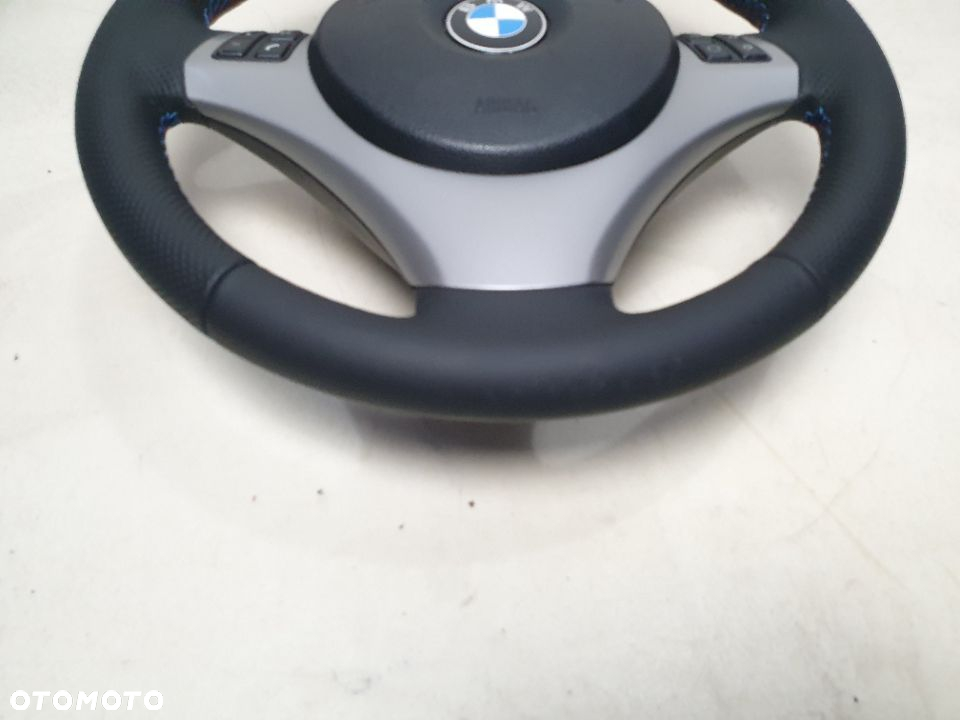 BMW E90 E93 E81 E88 KIEROWNICA SKÓRZANA Z PODUSZKĄ - 5