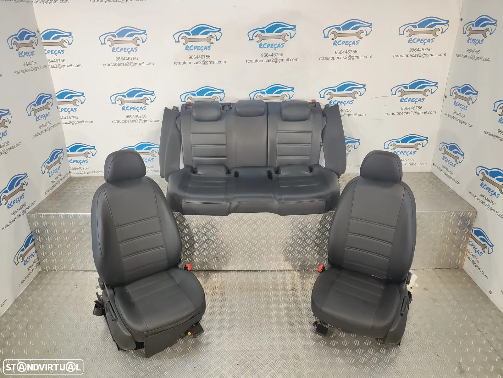 .BANCOS PELE SINTÉTICA AUDI A4 B8 FRENTE FRONTAL TRASEIRO TRÁS AIRBAG PRÉ TENSORES - 2