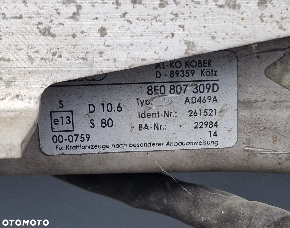 HAK WYPINANY ALKO Z MODUŁEM AUDI A4 B6 - 3