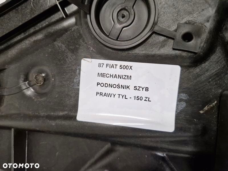 fiat 500x podnośnik mechanizm szyby prawy tył tylny silniczek c48784-103 - 5