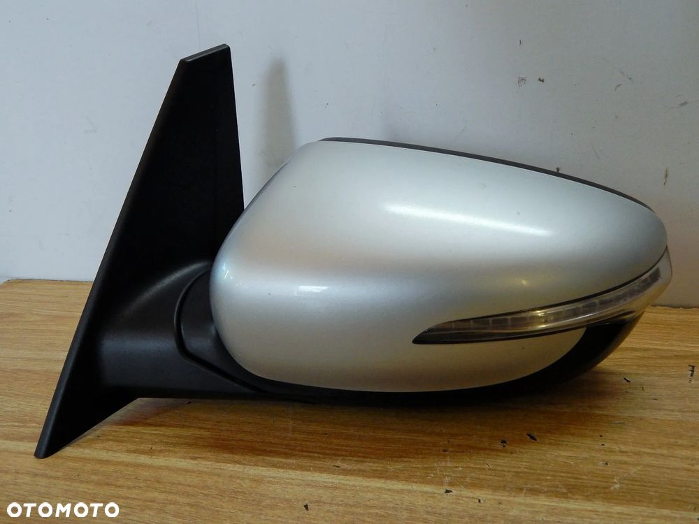 Lusterko przód zewnetrzne kierunek Kia Carens IV 13-19 kolor 3D srebrne 10 pinów Łuków części - 6