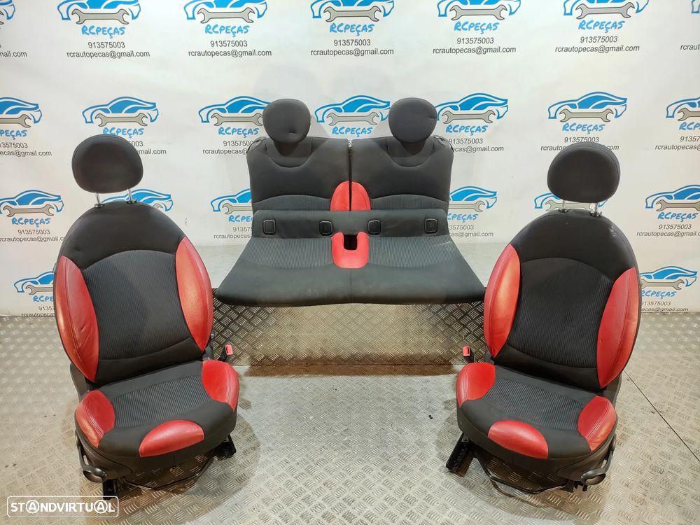 BANCOS PELE TECIDO AIRBAG MINI COOPER S R57 CABRIO CABRIOLET R56 - 2