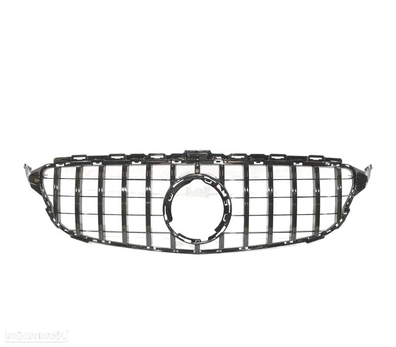 GRELHA FRONTAL MERCEDES W205 19- LOOK AMG GT PRETO - 4