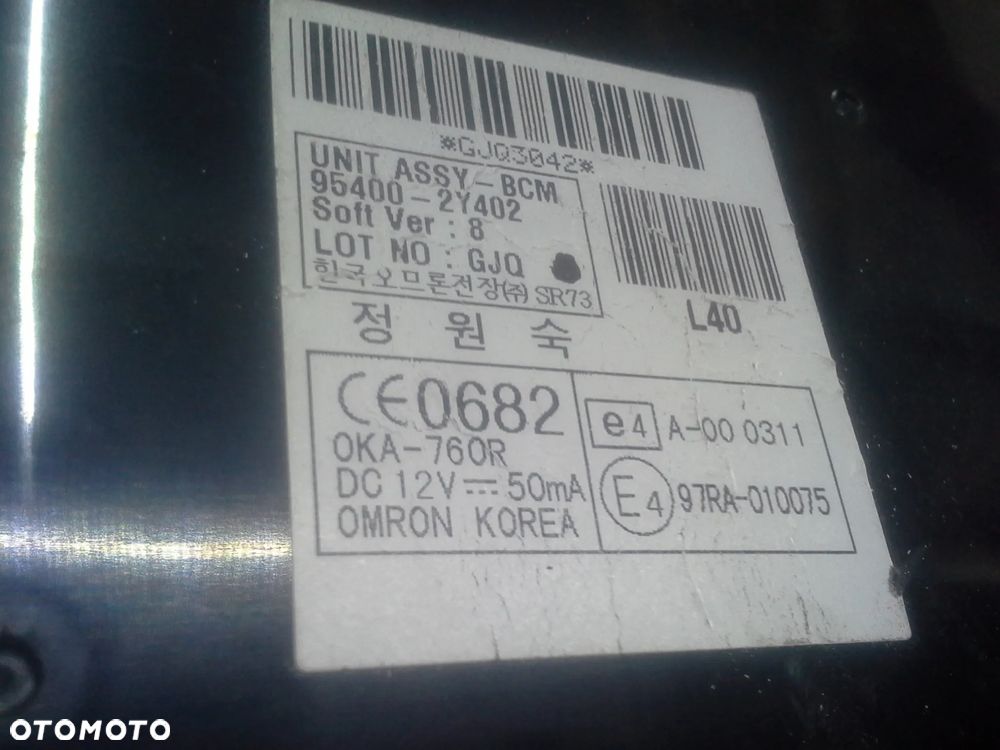 Hyundai IX35 1.6 GDi zestaw startowy komputer 39110-2BAG0 moduły stacyjka 2 klucze immo licznik i inne EU - 13