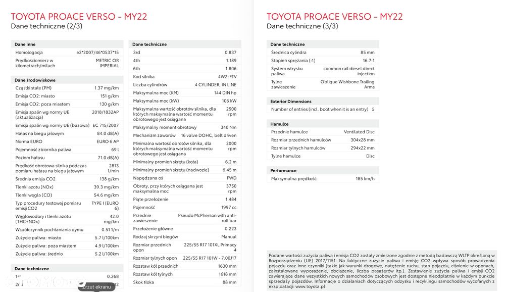 Toyota ProAce Kombi D-4D Medium 2,8t - 8