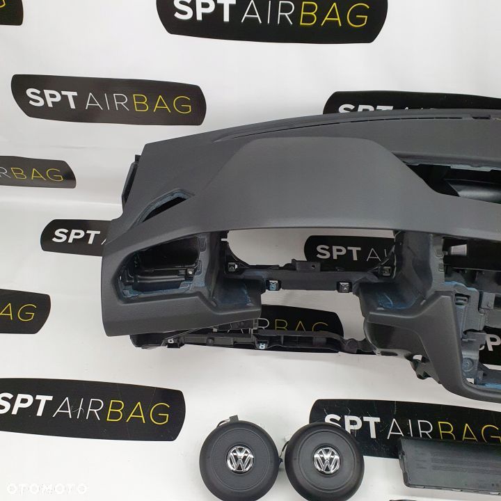 VOLKSWAGEN TIGUAN II 2 5NA DESKA ROZDZIELCZA KONSOLA KOKPIT PULPIT PODUSZKI AIRBAG AIR BAG PASY KIT SET - 2
