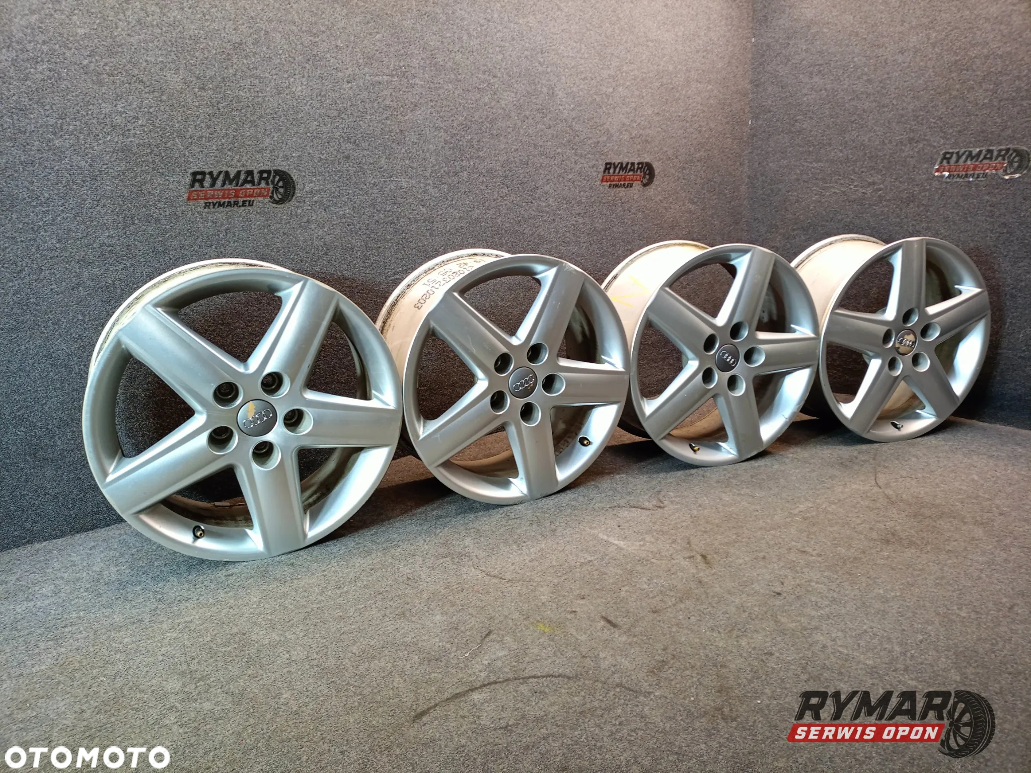 ŚLĄSK ALUFELGI 7.5X17" 5X112 ET45 AUDI A4 B6 B7 A6 C6 OE KOMPLET - 6