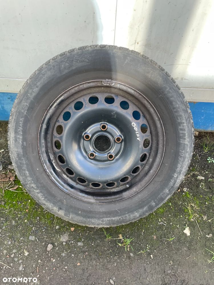 Koło zapasowe felga z oponą 5X112 ET47 195/65 15' Audi A3 8P Golf V Skoda Octavia II 1K0601027C - 1
