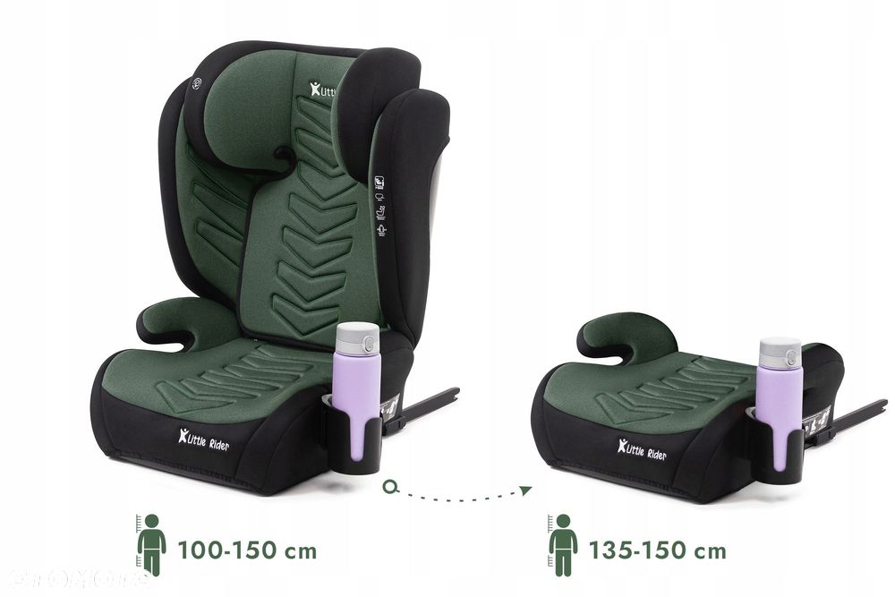 fotelik samochodowy 2w1 podstawka 15-36kg duży r129 +organizer isofix - 9