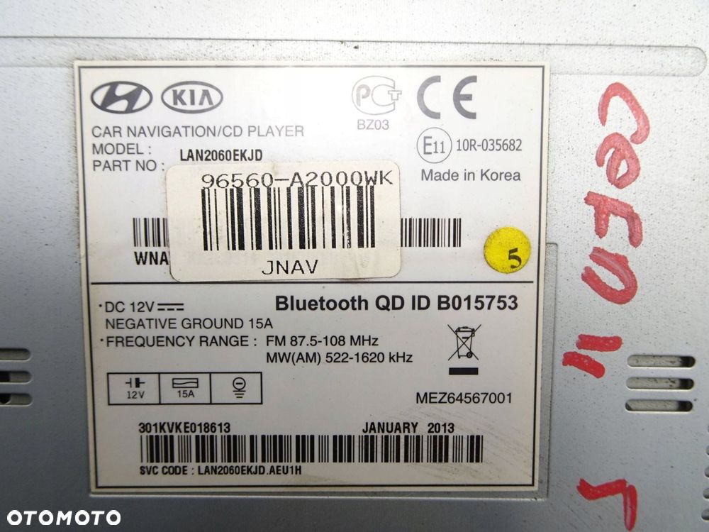 radio cd kia ceed ii lan2060ekjd - 9