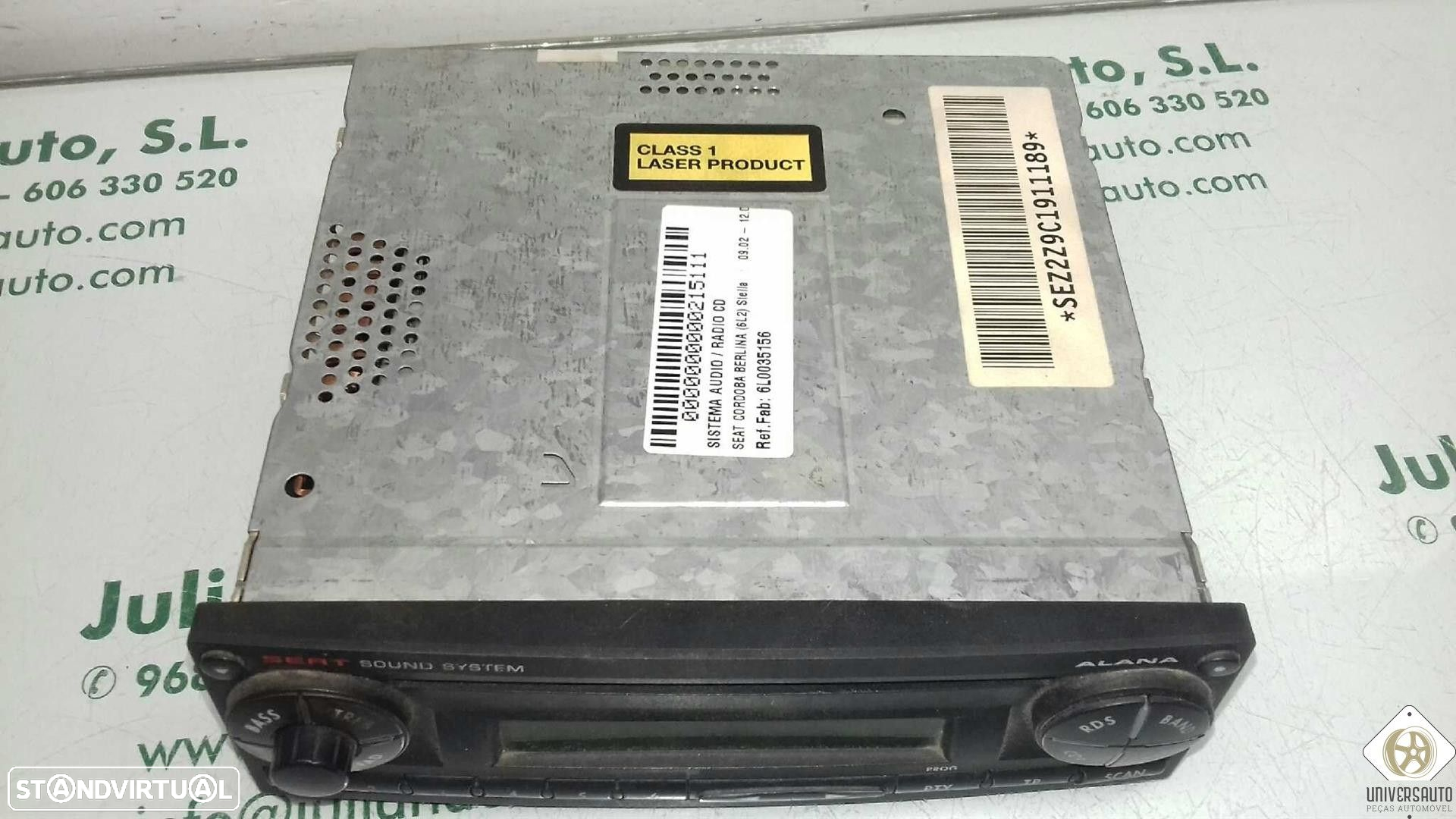 SISTEMA AUDIO / RADIO CD SEAT CORDOBA 2003 - 5