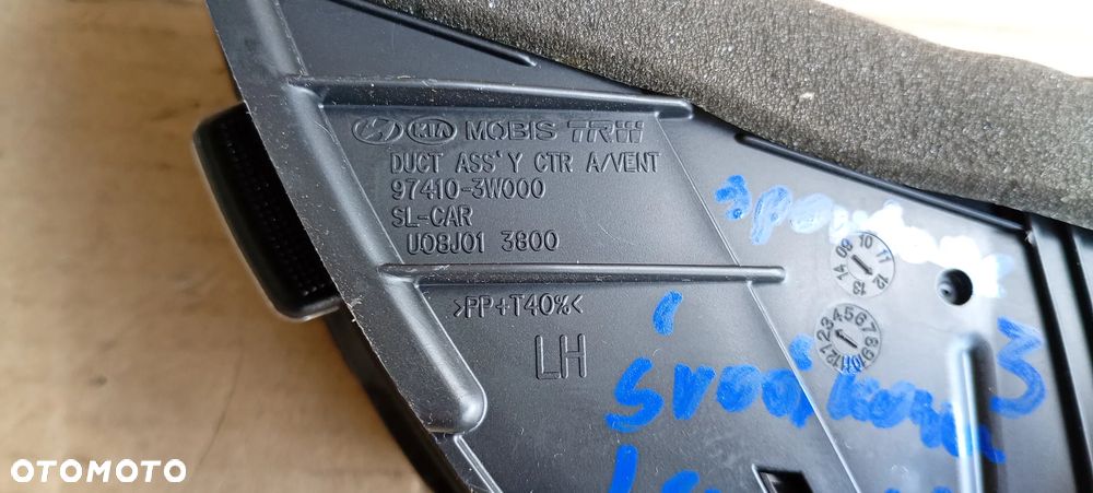 Kratka nawiewu powietrza lewy przód przednia lewa Kia Sportage III 97410-3W000 - 7