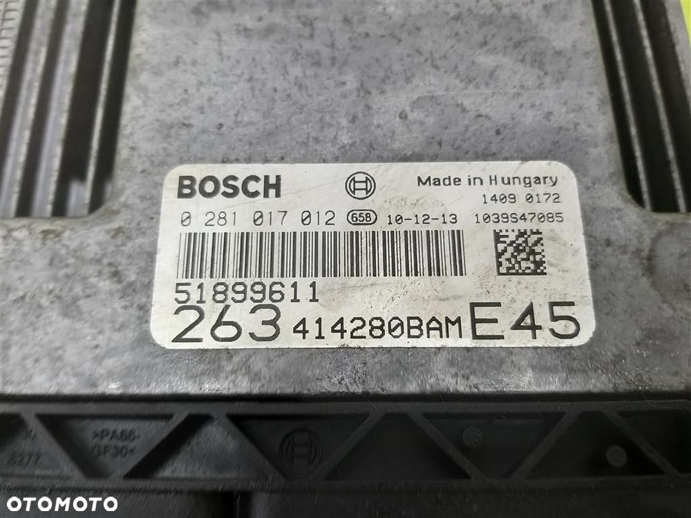 Komputer sterownik silnika Fiat Doblo  II 1.9JTD 103KM 2009-2014 51899611 - 5