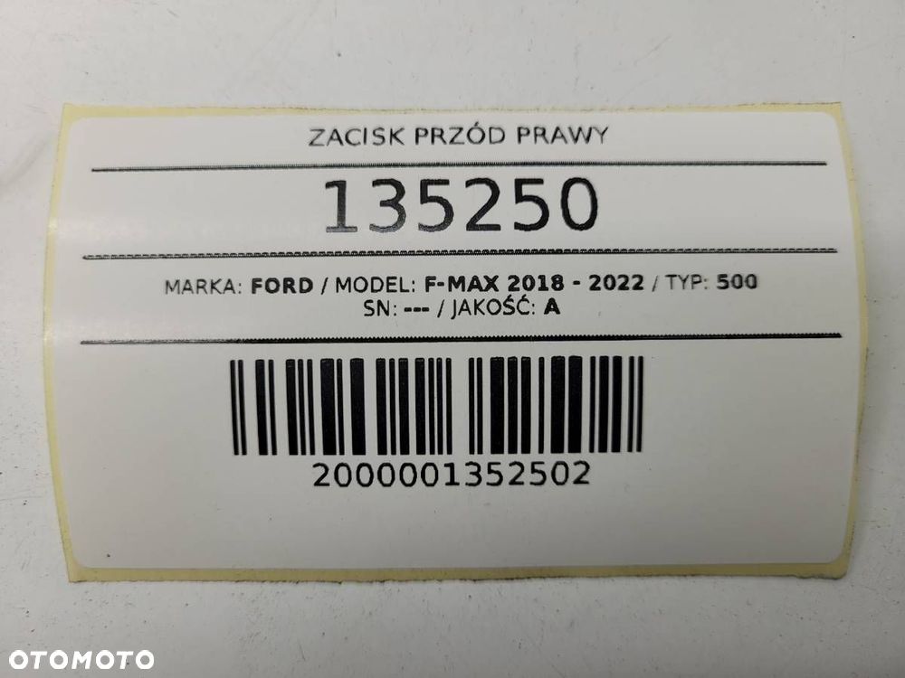 ZACISK PRZÓD PRZEDNI PRAWY PNEUMATYCZNY FORD F-MAX 500 - 8