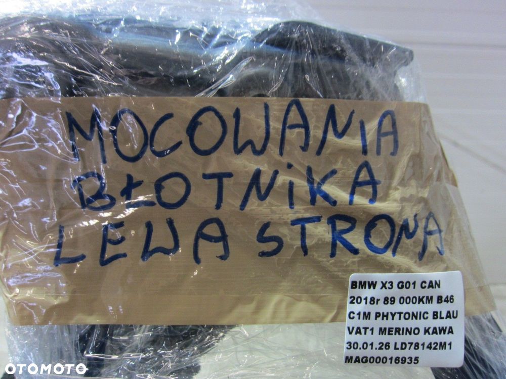 BMW X3 G01 G02 MOCOWANIE BŁOTNIKA LEWA STRONA C1M PHYTONIC BLAU 41357475803 - 14