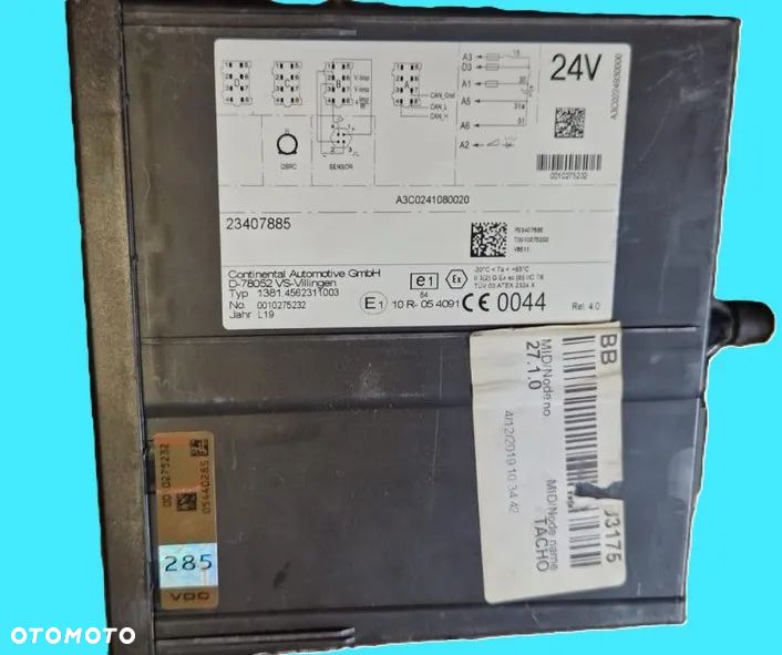 Tachograf 23407884 23407885 VOLVO - 4