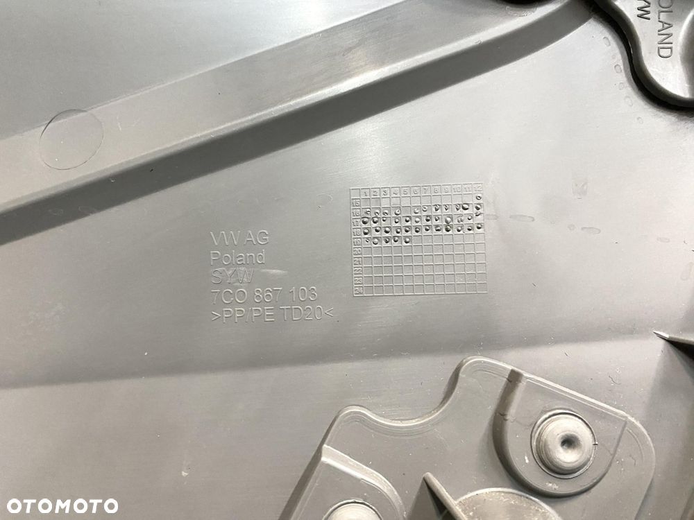 VW Crafter 2 MAN TGE 2017- Boczek Klamka Tapicerka Drzwi Przednich Lewych - 5