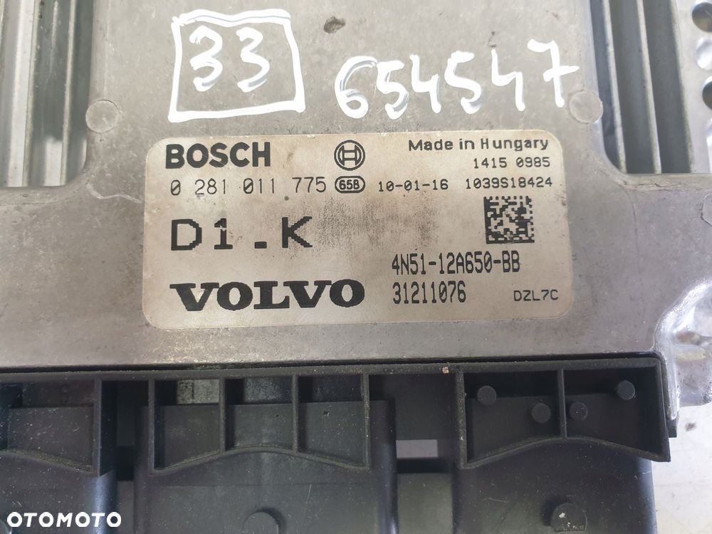 Volvo S40 II V50 1.6 D STEROWNIK SILNIKA komputer - 2
