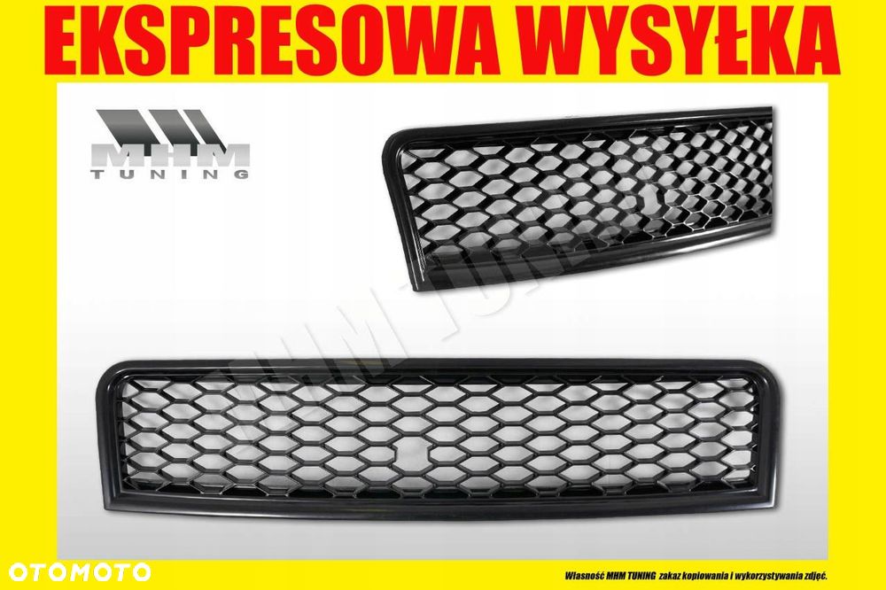 Atrapa Grill Kratka Plaster miodu Tuning Black Mat Audi A4 B6 8e0 2000-2004 - 4