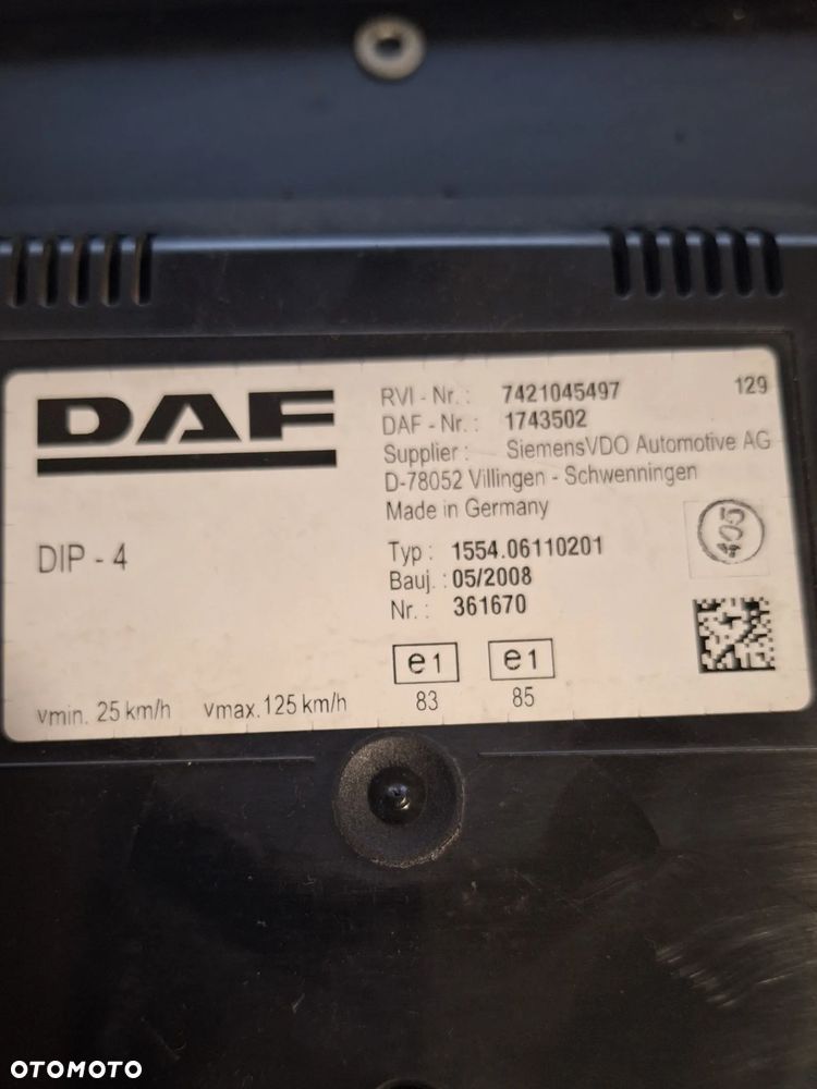 Licznik zegary DAF LF  72421045497 - 2