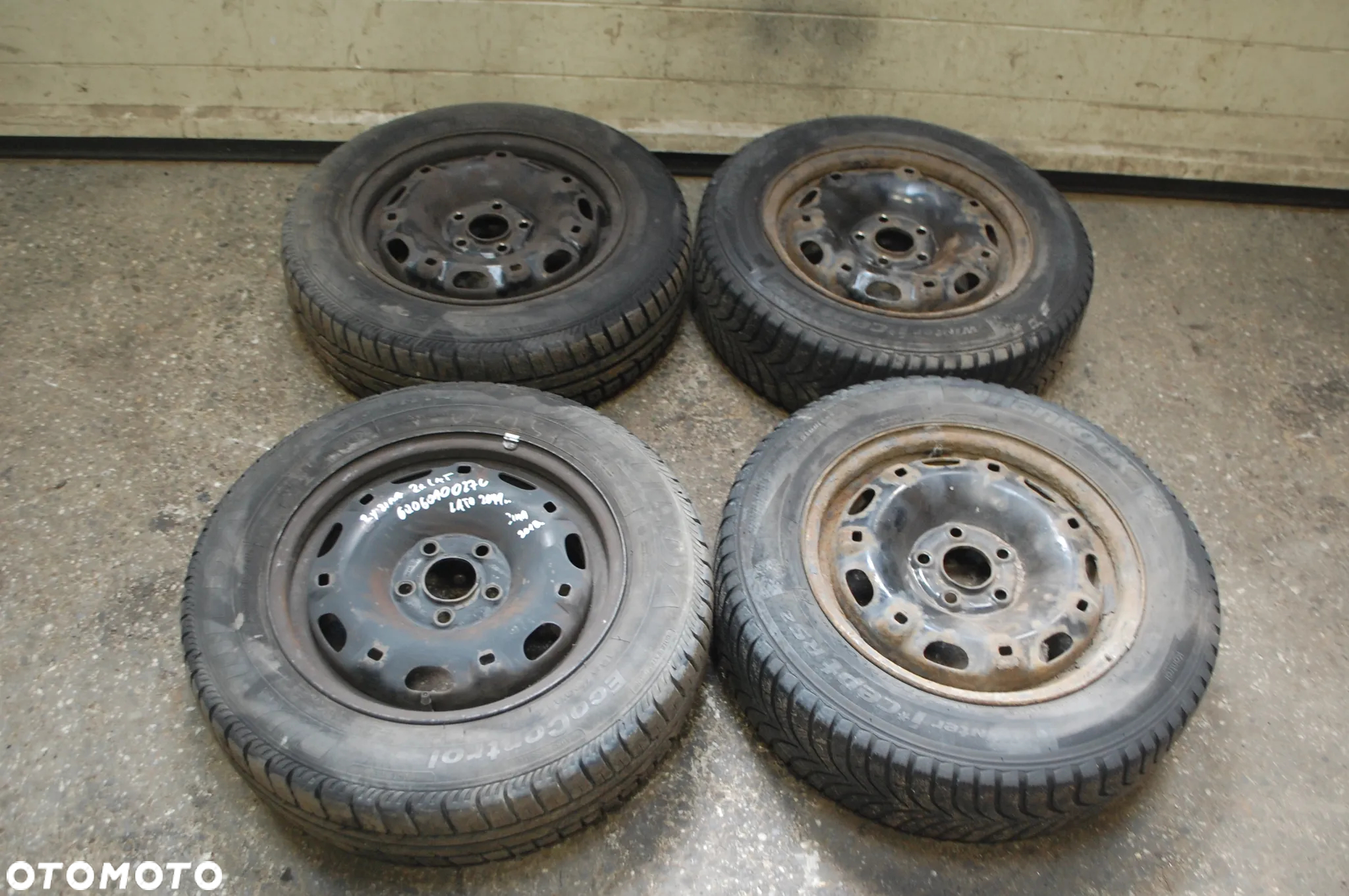 KOŁA FELGI STALOWE + OPONY ZIMOWE 165/70R14 5X100 6Q0601027H ET35 6J VW POLO IV SEAT SKODA 6Q0601027C - 21