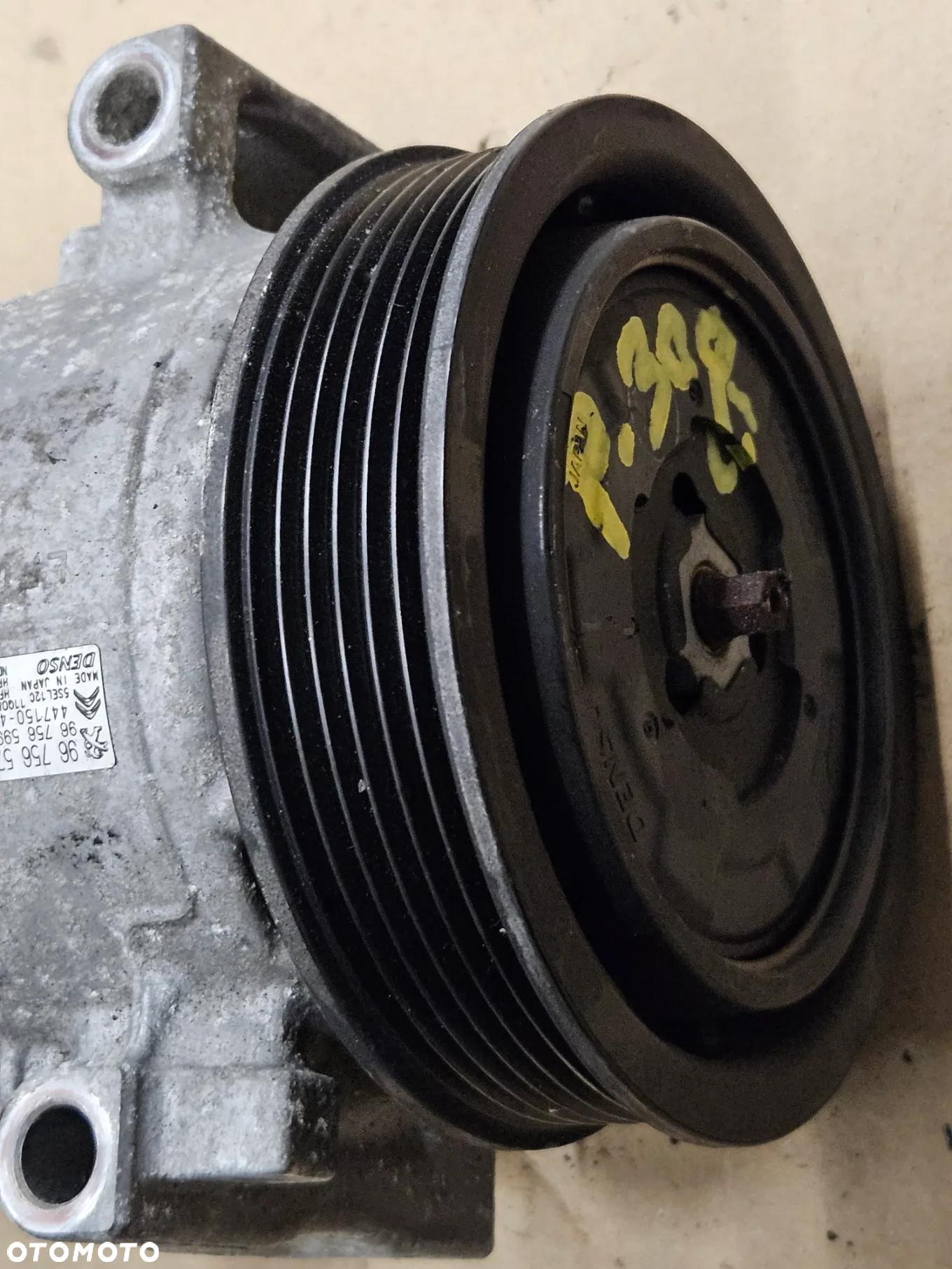 Peugeot 308 T9 Citroen C4 DS4 1.6 THP sprężarka kompresor klimatyzacji 9675657880 768623 447150-3250 - 3