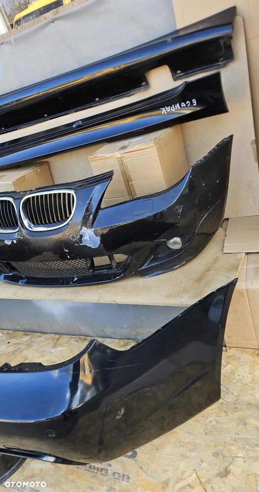 BMW E60 M PAKIET ZDERZAK PRZEDNI PRZÓD TYLNY TYŁ PROGI KOMPLET - 2