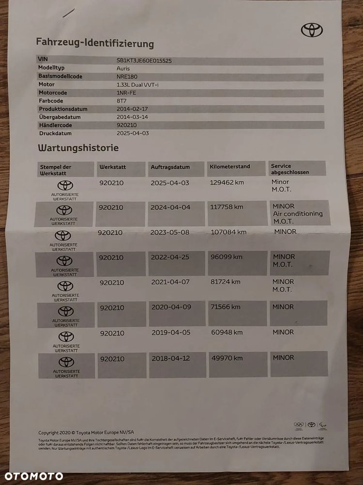 Toyota Auris 1.33 VVT-i Comfort - 30
