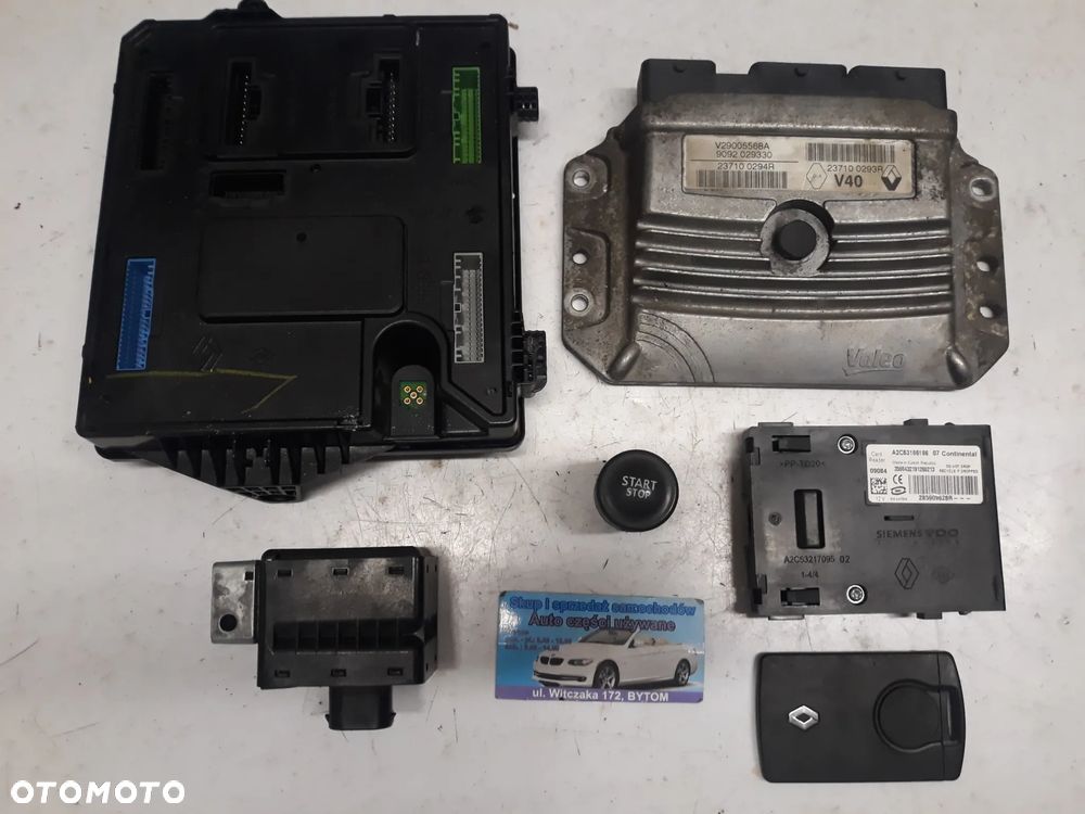 ZESTAW STARTOWY RENAULT MEGANE III 1,4 TCE 2009r  STEROWNIK 237100293R   V29005568A   9092029330   237100294R - 1