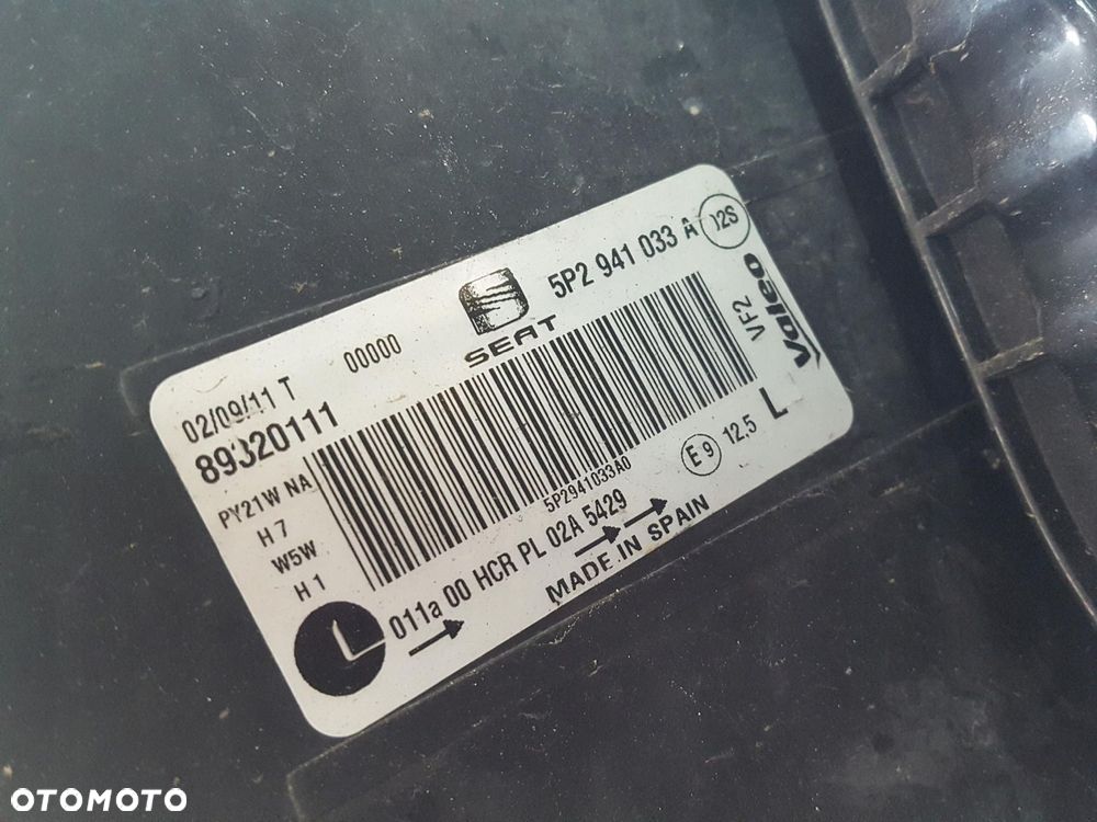 SEAT LEON 2 II LIFT 09-12r LAMPA LEWA PRZÓD ANGLIK - 7