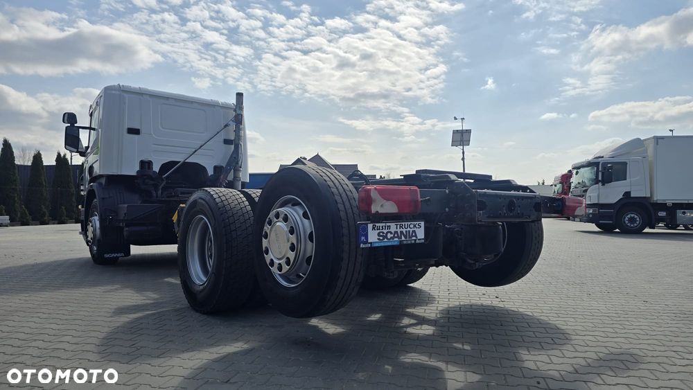 Scania P360 6x2 13l 6cyl PDE  4.3m rozstaw rama do zabudowy beczka asenizacyjna mleko wywrotka niski przebieg! - 34
